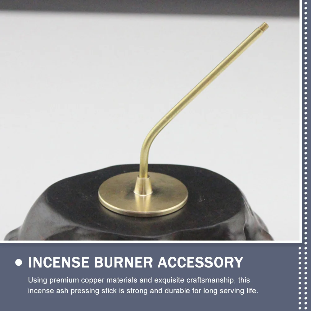 

2Pcs Incense Ash Pressing Sticks Premium Copper Long Handle Incense Burner Accessories for Home Office Yoga Room