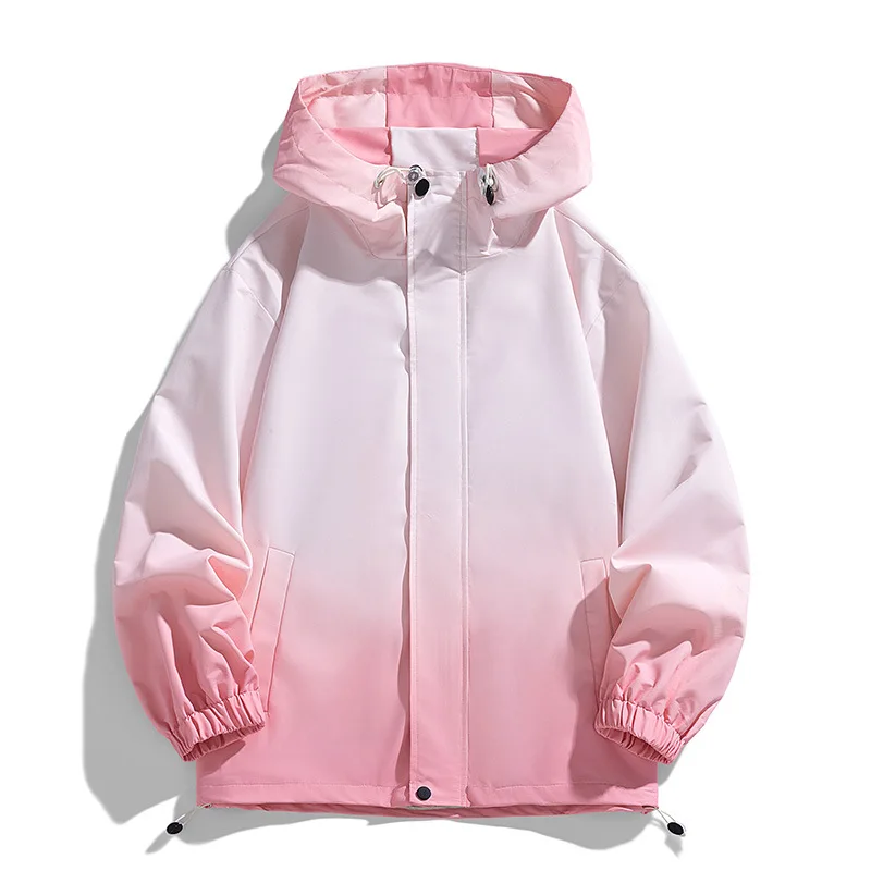 Мужская куртка с капюшоном, горячая распродажа сезона, весна-осень, новый стиль, уличная водонепроницаемая рабочая одежда, повседневная свободная посадка на молнии