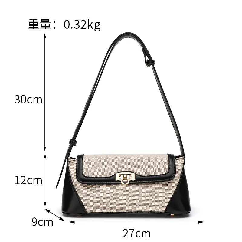 Fashion Shoulder Bags Women\'s Bags New Small Square Bag Retro Trend Korean Panelled Axillary Bag Leisure Versatile Crossbody Bag