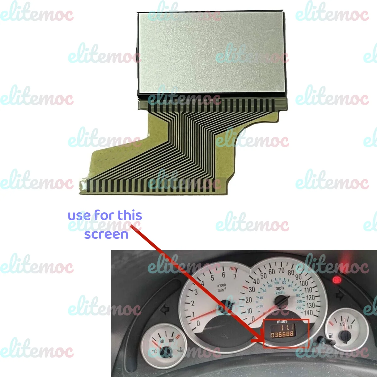

LCD Display For 2000-2011 Opel Vauxhall Instrument Cluster Small Screen Repair Parts Replpacement
