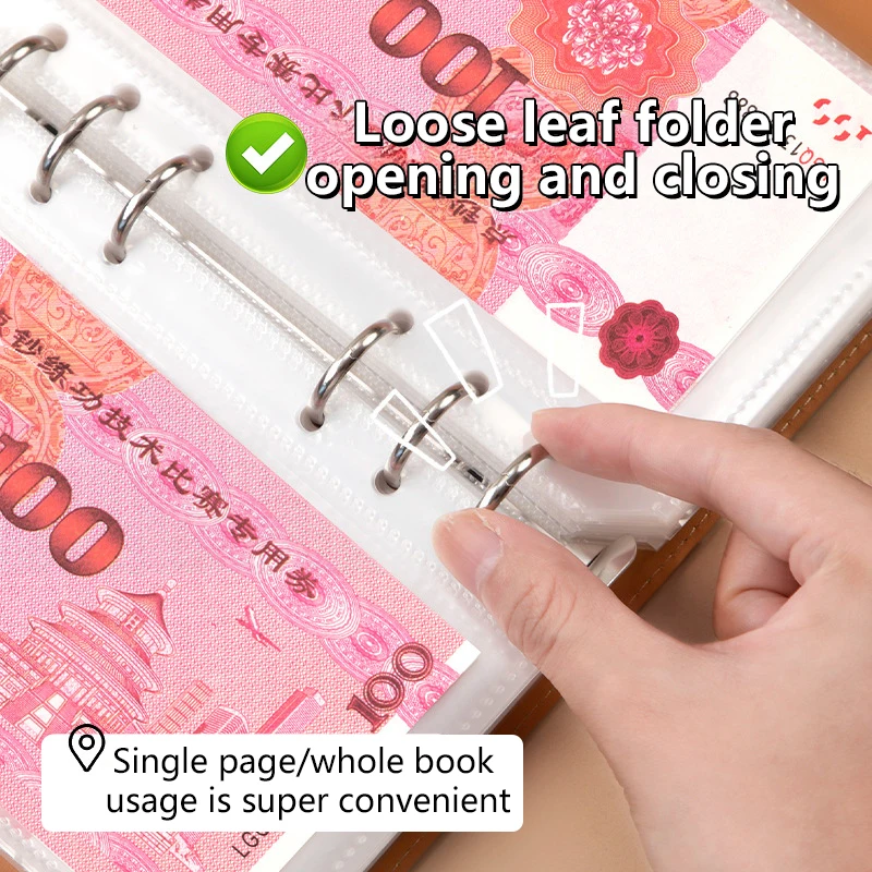 25/50 buste Risparmio di denaro Riutilizzabili Challeng Risparmio di denaro Notebook Raccoglitore di risparmio Risparmio di bilancio Sfide Libri Impermeabili