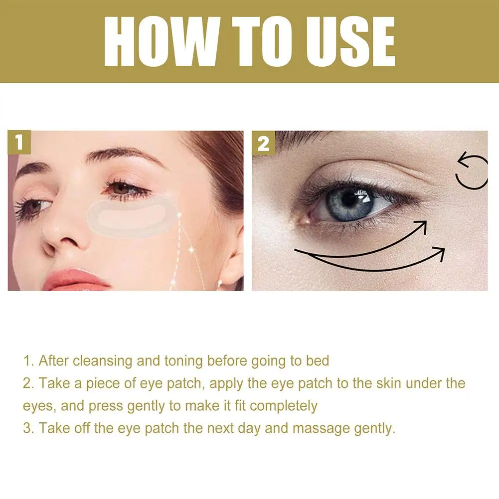 1/3/5Pair AHyaluronic Acid Microneedle Eye Patches Mask For Anti Wrinkle Aging Dark Circles Moisturizing Under Eye Gel Pads