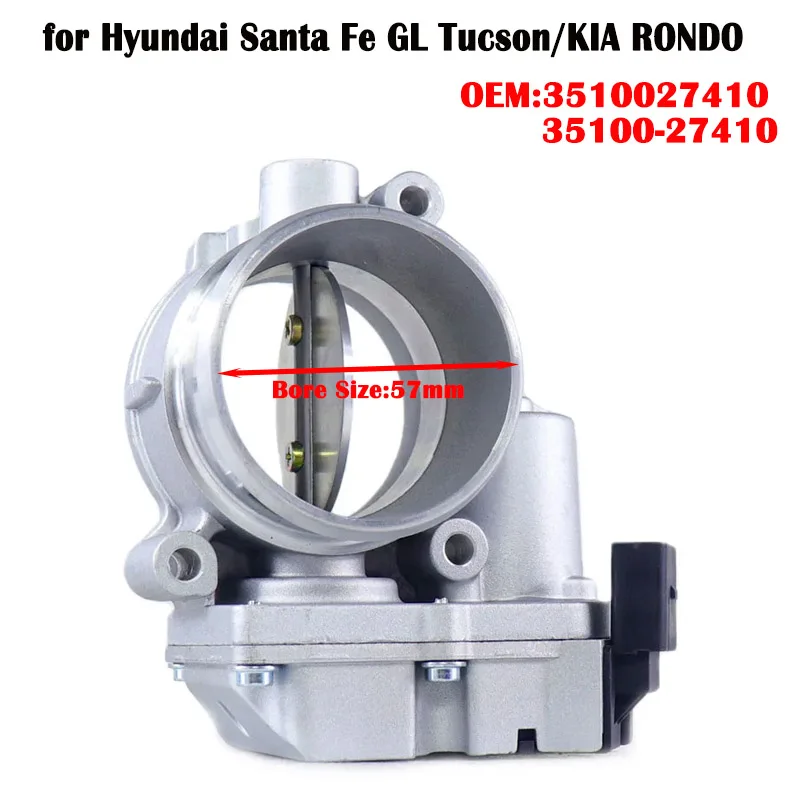 

3510027410 35100-27410 Throttle Body for Hyundai Santa Fe GL Tucson 2.0L 2.7L 3.3L KIA RONDO 2.0 CRDi Throttle Valve 35100 27410