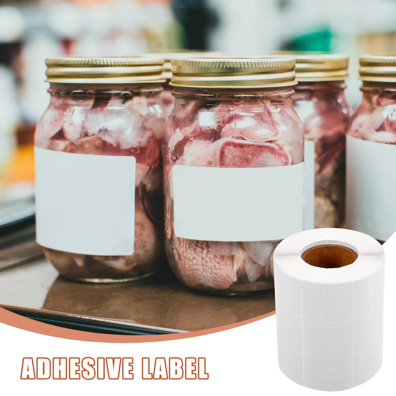 

1 Roll Barcode Labels Blank Sticker Labels for Pricing Tags Food Containers Pantry Storage Organizing Adhesive