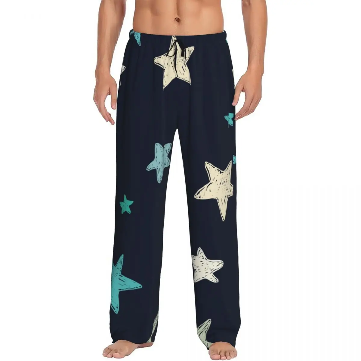 Scandinavian Stars Men Sleep Bottoms Male Lounge Trousers Men's Pajama Pants