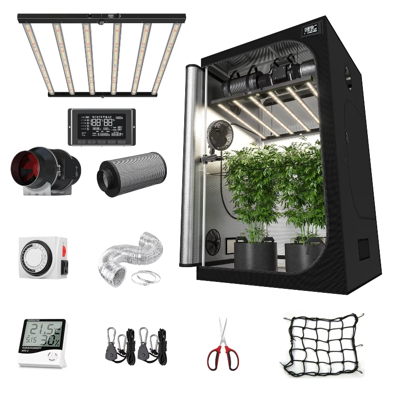 

Intelligent Control Growth Tent Kit Greenhouse Hydroponics System