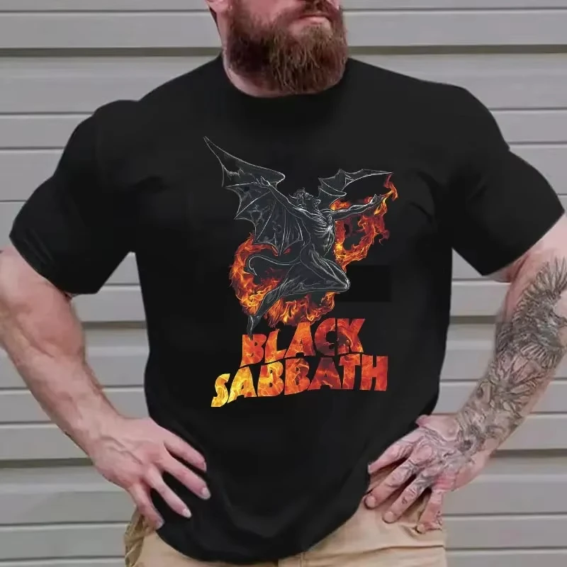 Kolekcja 2025 Sabbaths Amplified Paranoid T-Shirt Black Sabbath Heavy Metal Rock Band T-Shirt Street Style Casual T-Shirt 22