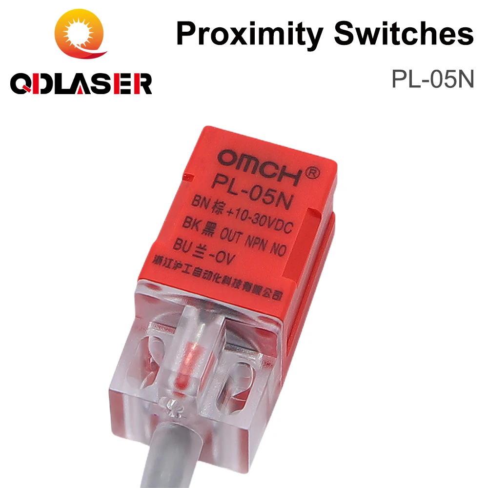 QDLASER Inductive Proximity Sensor Switches PL-05N 5mm NPN out DC10-30V Normal Open NEW for Laser Cutting Machine