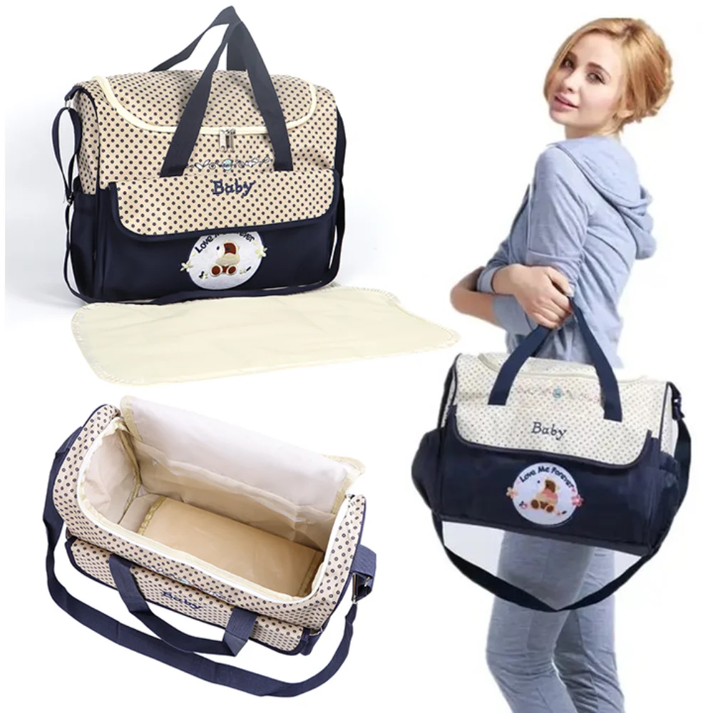 

Storage Baby Diaper Bag Multifunctional Crossbody Mommy Maternity Packs Large Capacity Canvas Baby Stuff Nappy Bags Women