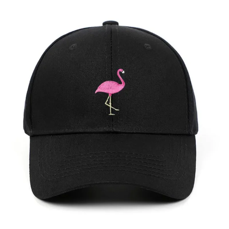 Flamingo baseball cap hip hop embroidery bird dad hat outdoor sports snapback hat streetwear hiphop men cap bone dropshipping