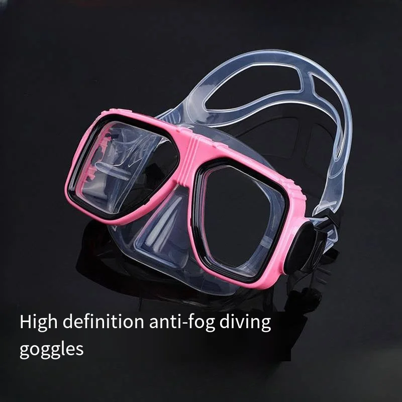 Large Frame HD Waterproof Anti-fog Freedom Diving Goggles, Liquid Silicone Diving Goggles Snorkelling Gear Adult Diving Goggles