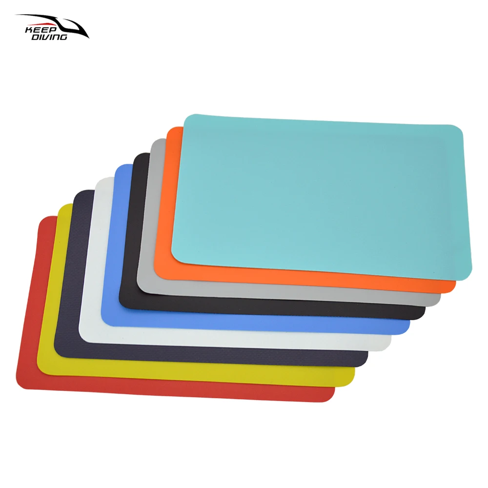 2 Stück aufblasbare PVC-Reparaturflicken für Boote, Kajaks und Gummiboote – wasserdichtes Reparaturwerkzeug für quadratische Löcher und Leckstellen – Detail 7