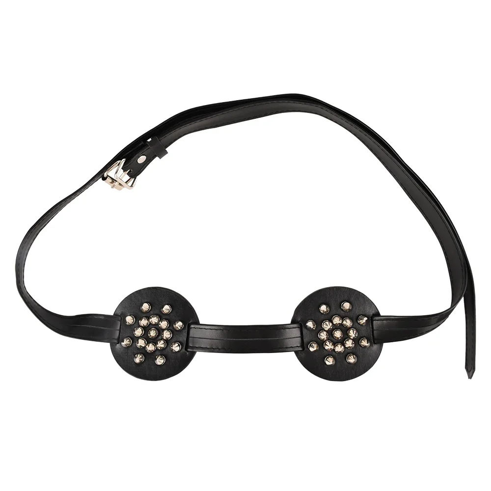 LEZEE مسنبل حزام الصدر الحلمة المشابك الأشرطة الجلدية الثدي الموثق زوجين BDSM الصدرية تسخير السرير ضبط النفس BDSM الجنس لعب للنساء #2