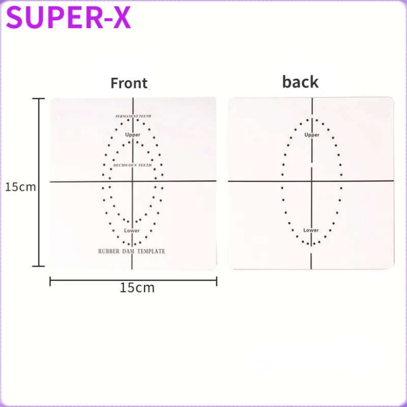 Dental Rubber Dam Sheets Punch Hole Board Plate Barrier Positioning Template Instrument Dental Lab Tool