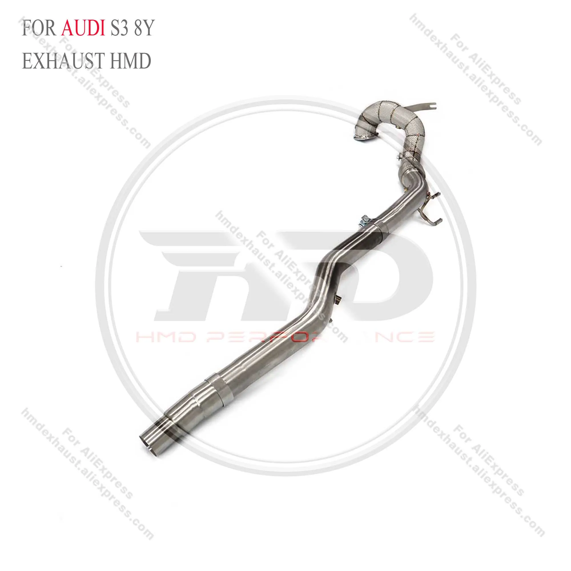 

HMD Exhaust System High Flow Performance Downpipe for Audi S3 8Y 2.0T Version With Heat Shield