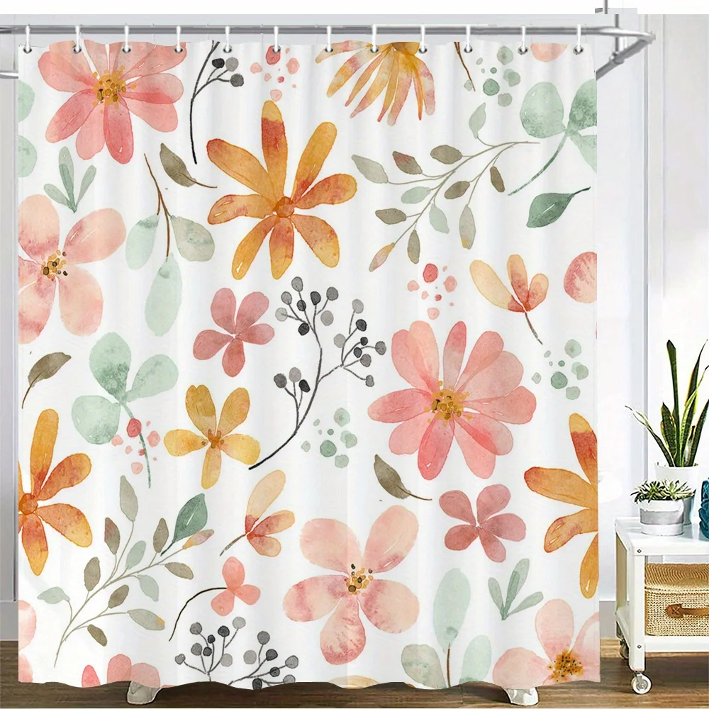 

Цельная занавеска для душа в деревенском стиле с деревянной панелью — полиэфирная ткань, можно стирать в машине, с крючком, подходит для украшения ванной комнаты