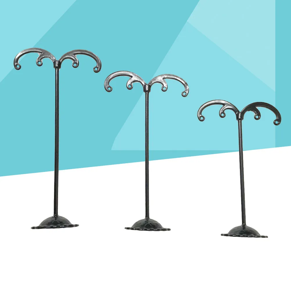 3Pcs Lightweight Hollow Base Metal Earrings Stand for Stud Dangle Earrings Quick Access Jewelry Display Stand Organizer