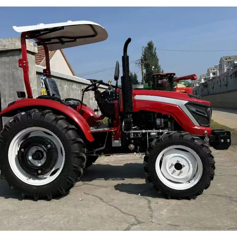 Heavy-duty Gearbox Outfitted 80HP Four Wheel Drive Tractor Adaptable to Complex Terrain and Large-scale Farm daily operation