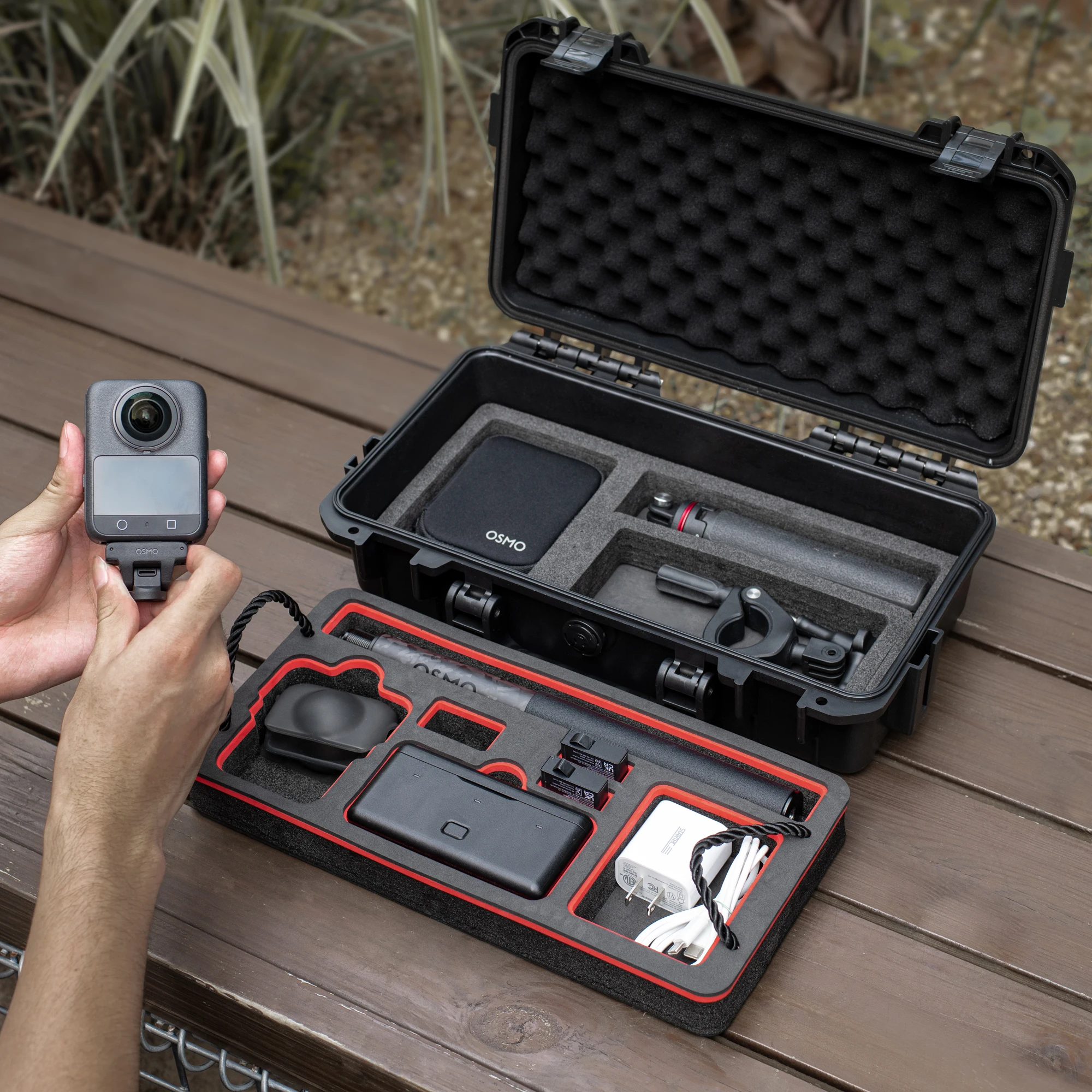 

STARTRC 2 Layer Portable Hard Case w Belt For DJI OSMO 360 Camera Accessories Waterproof Stroage Box Bag Carrying Case