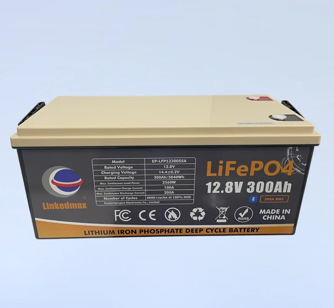 Lifepo4  battery Grade A 12.8V 300ah  Lithium ion phosphate   for for Solar Power System RV Campers Golf Cart Off-road