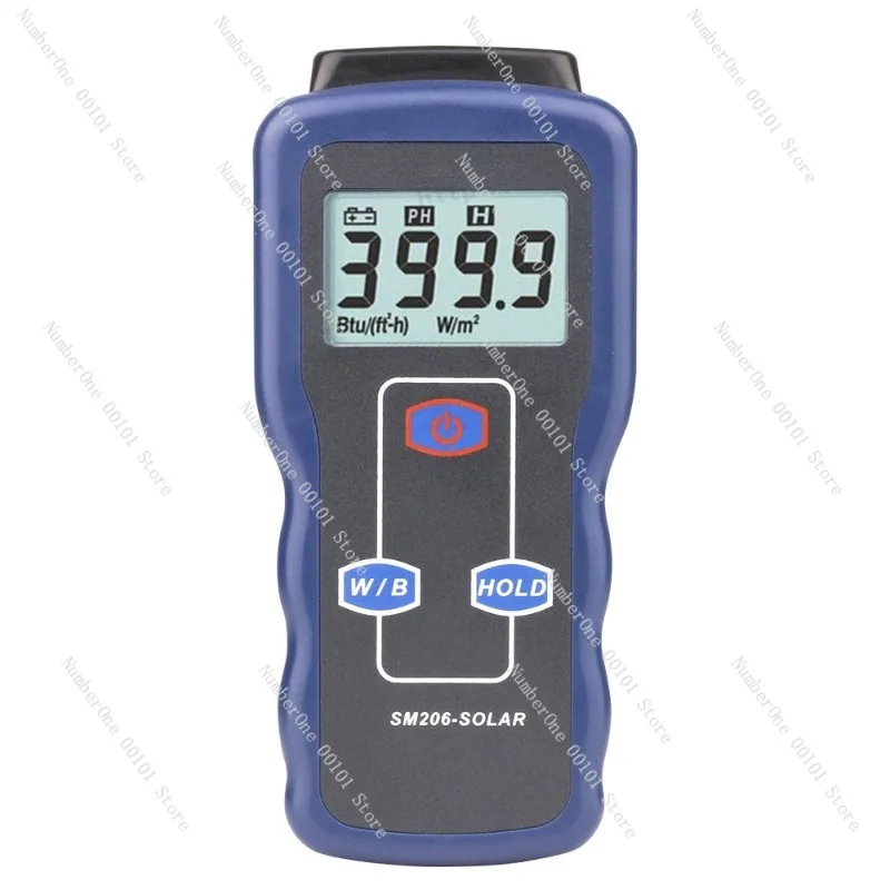 Solar Radiation Meter Solar Power Meter Digital Irradiance Tester Photovoltaic Sunlight Intensity Measuring Instrument Handheld
