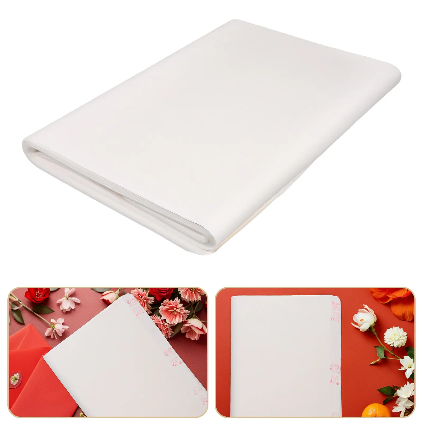 100Pcs Xuan Paper Chinese Calligraphy Practice Sheets Rice Paper for Beginners Ink Painting Sumi Art Drawing Cultural Education