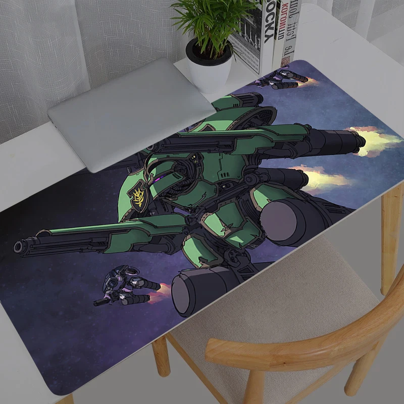 Mouse Pad Large Mobile Suit Gundam Rubber PC Computer Gaming Accessories Mousepad New Desk Mat Locking Edge Gamer Carpet