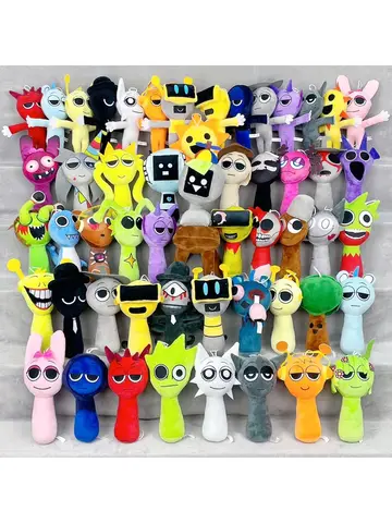 53styles Sprunki Plush Toys Sprunki Plush Doll Sprunki Game Pillow Kids Birthday Gifts Stuffed Dolls Christmas Gift