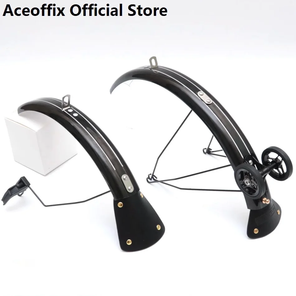 Aceoffix cラインプラスチックマッドガードセット、ブロンプトンバイク