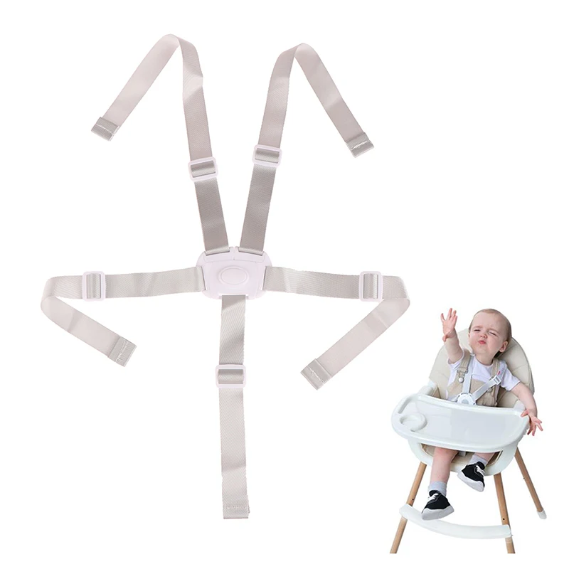1pc Hohe Qualität Nylon Baby Hochstuhl Harness Universal Baby 5-Punkt Harness Sicherheit Gürtel Für Kinderwagen hohe Stuhl Zubehör