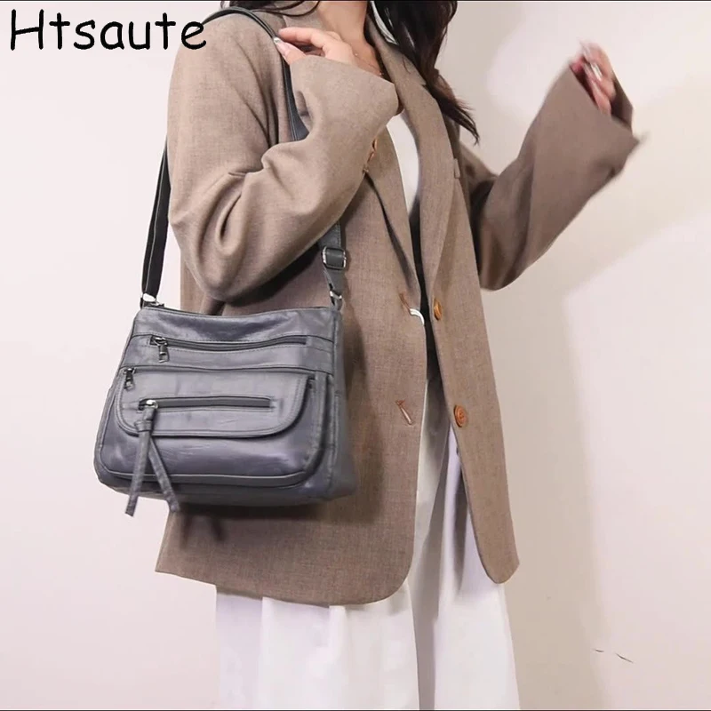 

Женская большая сумка из искусственной кожи, роскошные сумки, модные универсальные сумки через плечо для женщин, британский винтажный стиль