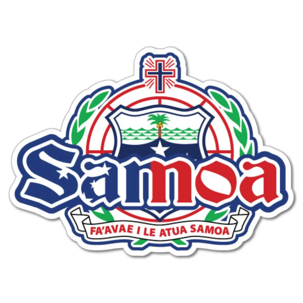

Samoa Coat Of Arms Islander Samoan Sticker Flag Bumper Water Proof Vinyl 7237EN Anime Car Sticker Waterproof Vinyl