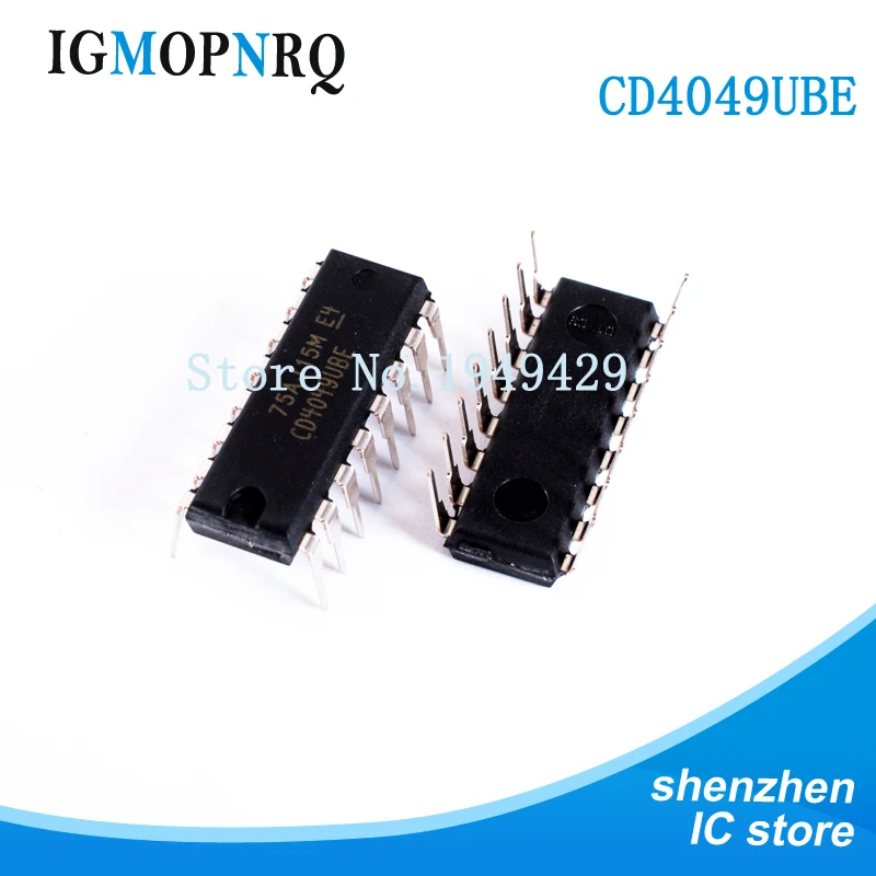 10 Uds CD4049UBE DIP16 CD4049 CD4049BE Buffer y controlador de línea hex inverso nuevo
