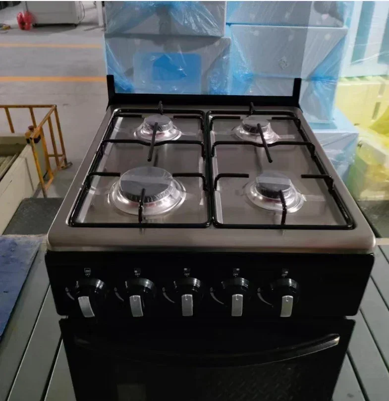 Gas Stove 4 Burners Kitchen Family Baking Cooking Appliances Gas Range Free Standing 50L Oven with Grill Four Burners Gas Stove