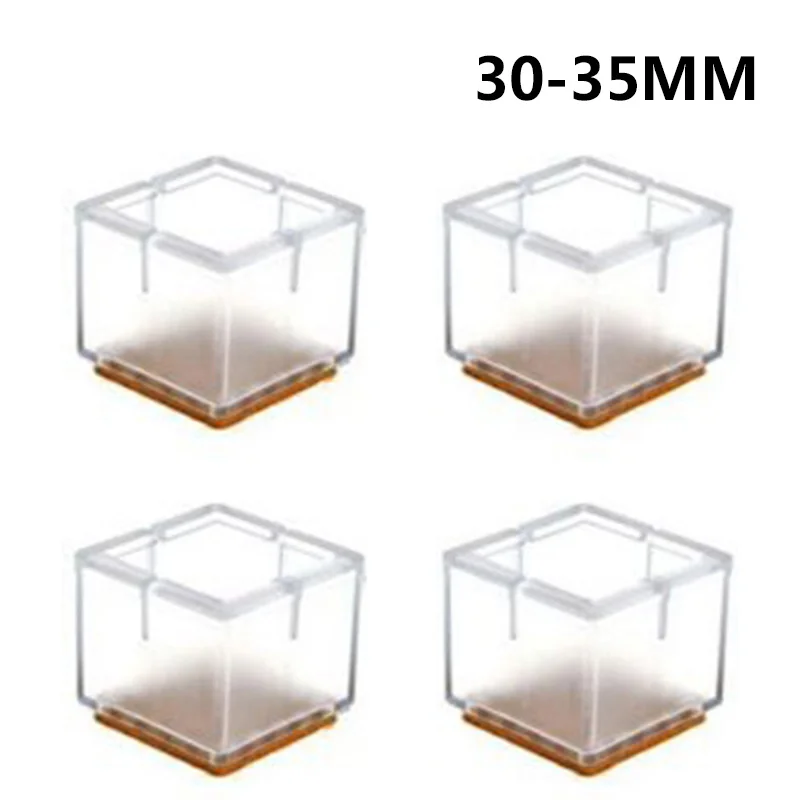 

Non-Slip Silicone Pads for Square Chair Legs Includes 4 Pieces Floor Protection for Tables and Chairs on Hard Surfaces