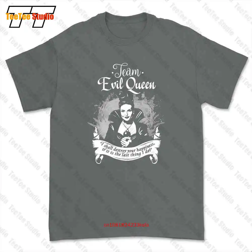 Once Upon A Time Team Evil Queen Black Regina Mills T-shirt Tee U566