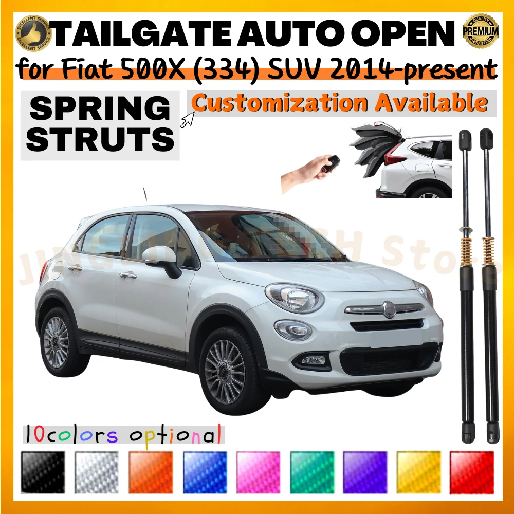 

Qty(2) Trunk Struts with Spring for Fiat 500X (334) SUV 2014-present Rear Tailgate Boot Lift Supports Shock Absorbers