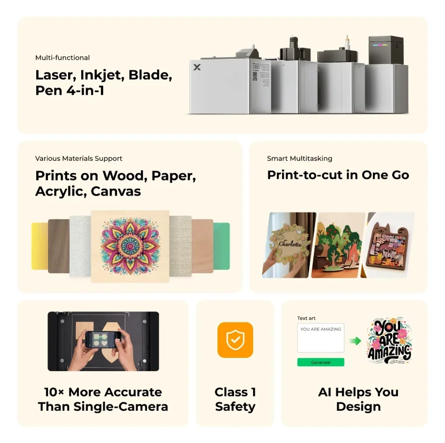 XTool M1 Ultra آلة الحرف اليدوية 4 في 1 الأولى في العالم