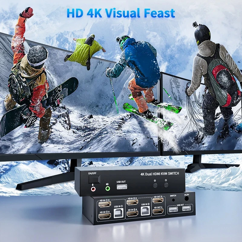 HDMI KVMSwitcher для двух мони – обзор и цена Kvm Switch Dual Monitor