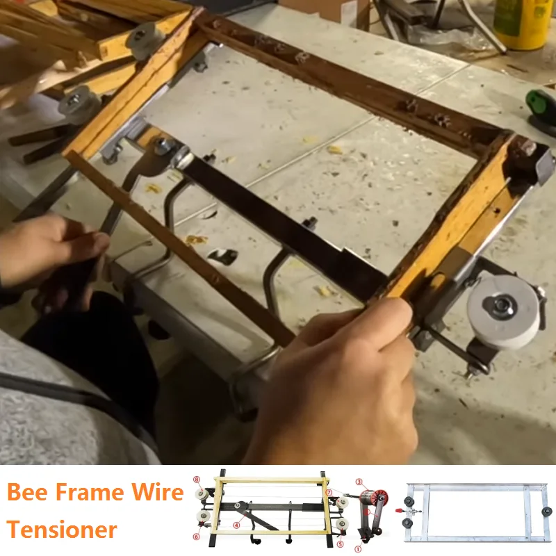 

Bee Frame Wire Tensioner Table System for Drawing Wire on Bee Frames Bee Frame Wiring Crimper Beehive Frame Wire Tensioner