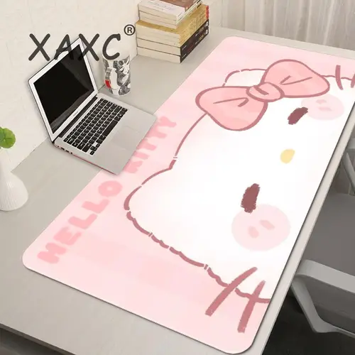 MINISO Sanrio Kawaii lindo gato Hello Kitty Cinnamoroll Kuromi My Melody alfombrilla de ratón alfombrilla de escritorio con almohadilla accesorios de juego