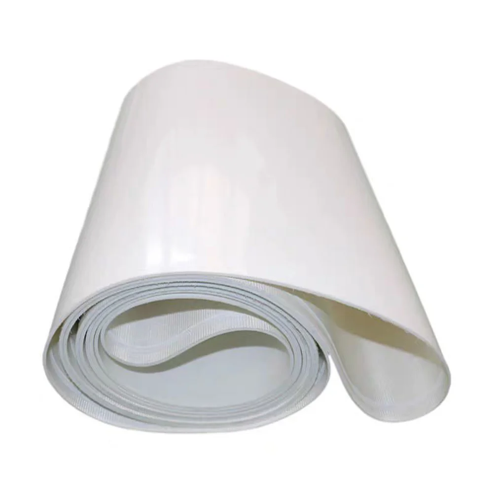 Nastro trasportatore in pvc bianco Perimetro: 3000 mm-3450 mm larghezza: 90 mm-300 mm