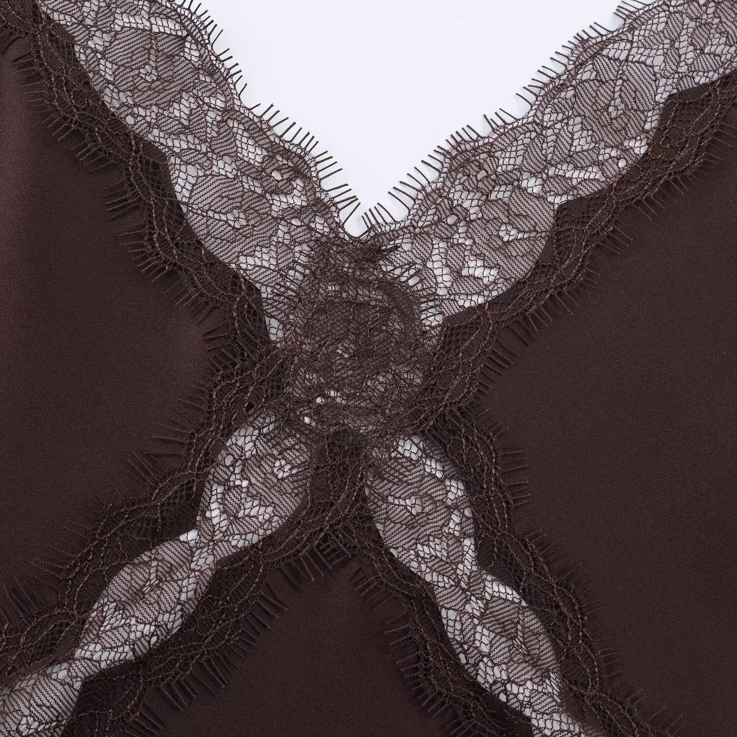 우아한 레이스 실크 새틴 느낌 드레스 JNLEAOG 가을 신상 여성 패션 디자인 캐주얼 슬림 핏 민소매 단색