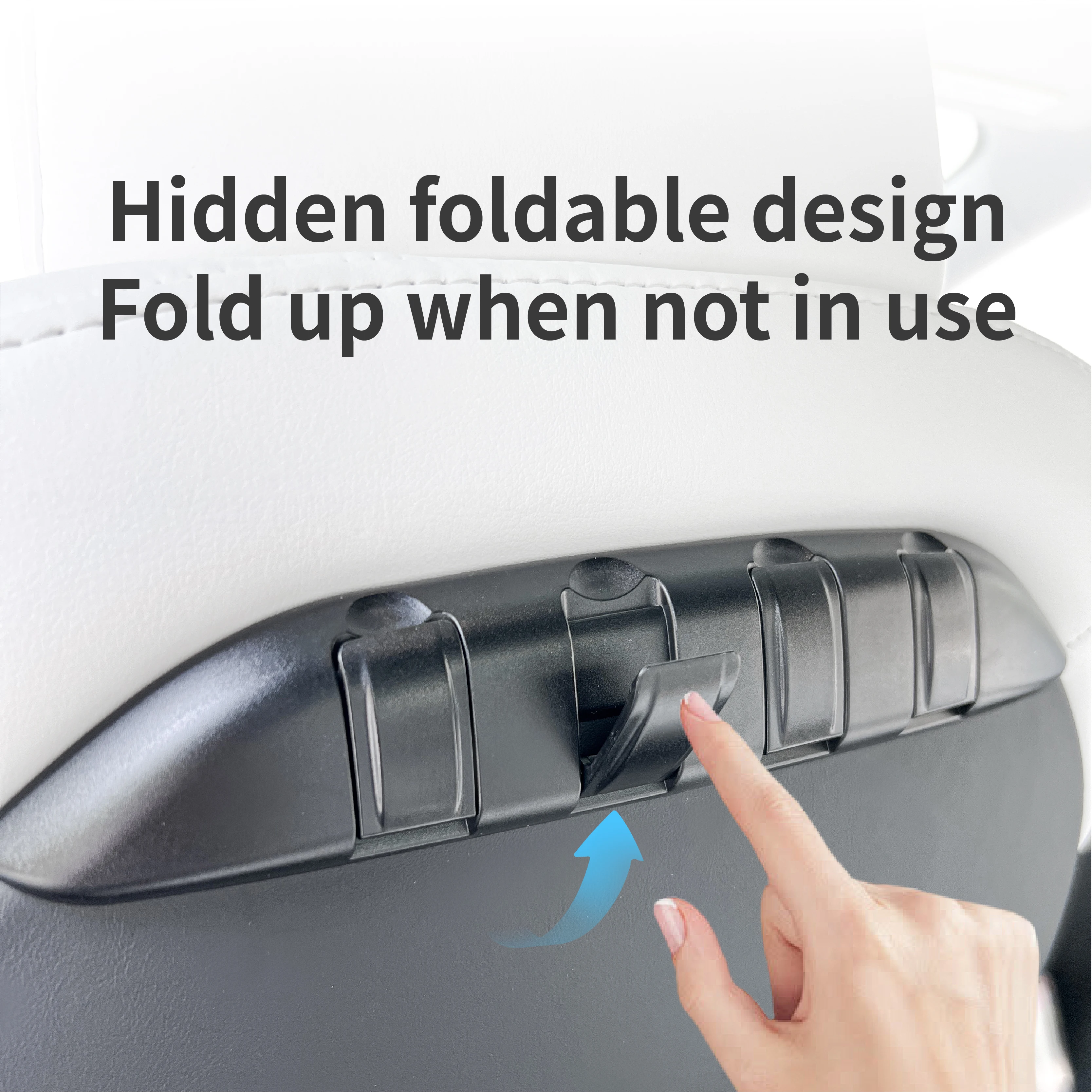 For Tesla Model 3/Y 2017-2026 Seat Backrest hidden Hook Front Seat Hanger ABS Storage Rack New Model Y Juniper Model 3 Highland
