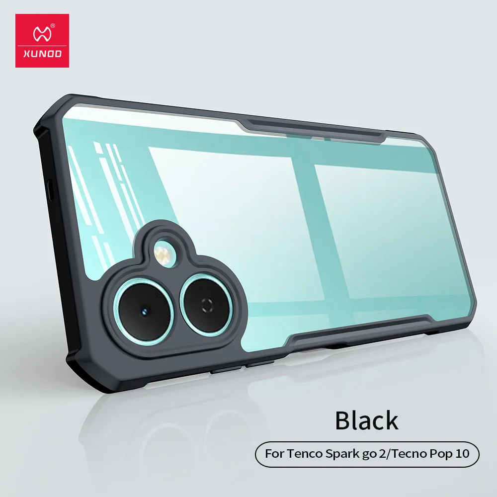 Xundd Case for Tenco Spark go 2/ Tecno Pop 10 Shockproof Camera Protection Cover