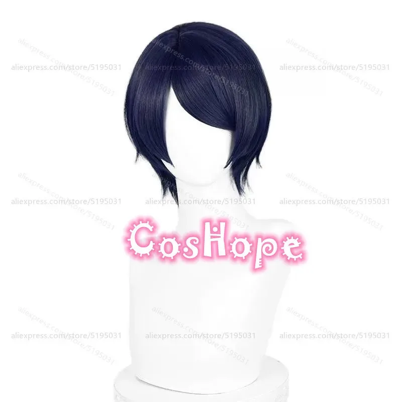 แคนดี้ 2025P5 ฟ็อกซ์ ยูซูเกะ คิตะกาวะ 30 ซม.สั้นสีฟ้าสีดำวิกผมคอสเพลย์อะนิเมะวิกผมสังเคราะห์ทนความร้อน