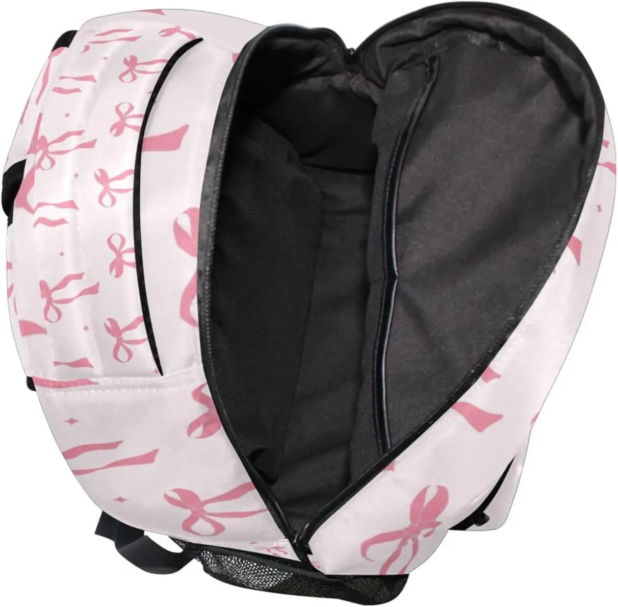 Simpatico fiocco in nastro rosa per ragazzi e ragazze, zaini scolastici per bambini, borsa per la scuola elementare, zaino da viaggio