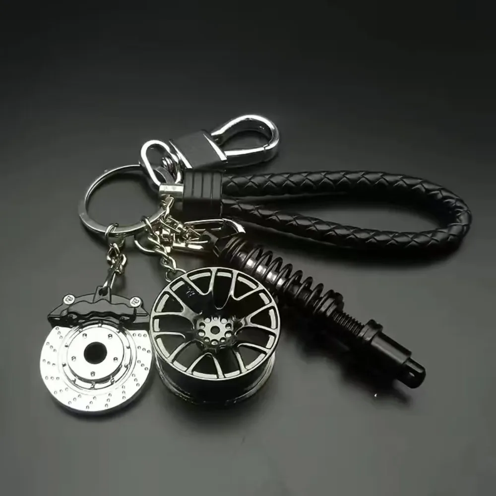 Outdoor creative metal car keychain multifunctional telescopic buckle high rebound portable bag hanging accessories