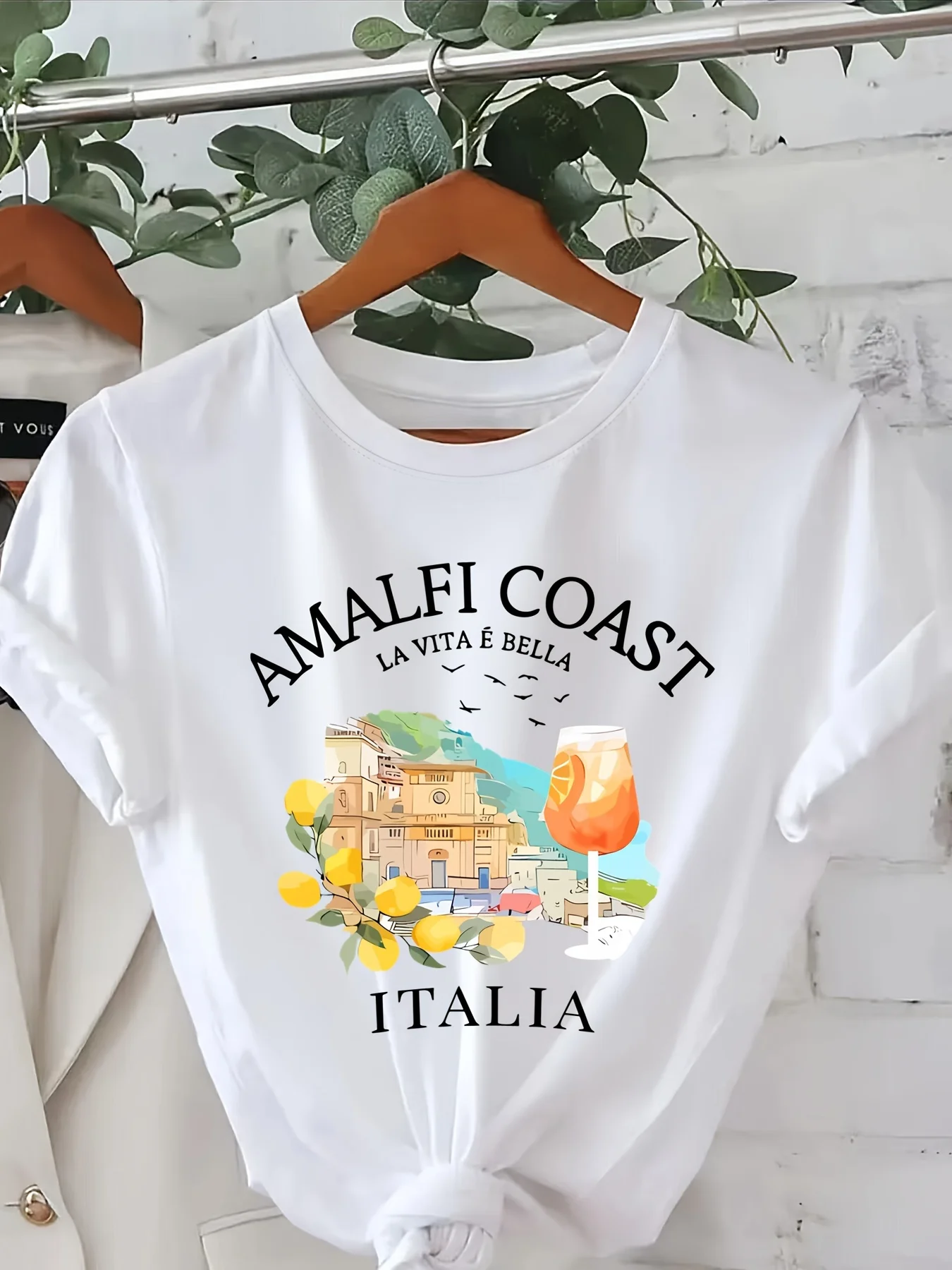 

Модная женская футболка с круглым вырезом и коротким рукавом, с принтом, стильный повседневный топ для женщин