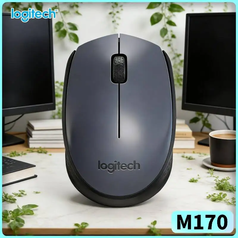 

Беспроводная оптическая мышь Logitech M170 с защитой от отпечатков пальцев, 2,4 ГГц, 1000 DPI, 12 месяцев автономной работы, для офиса, дома и повседневного использования